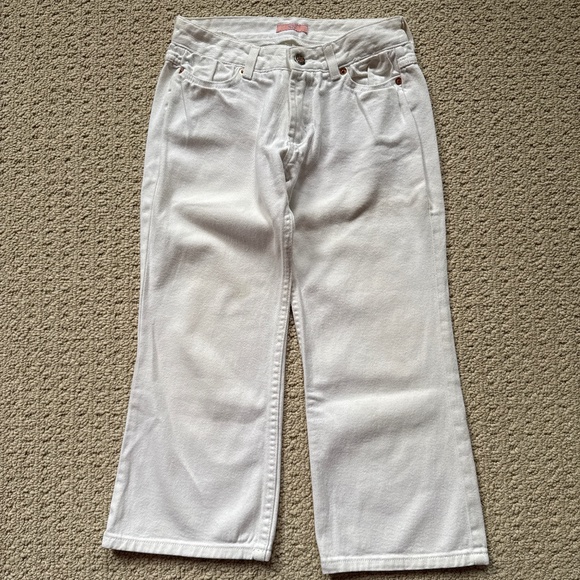White denim capri pant - Picture 1 of 5